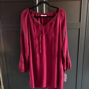 Women's Burgundy Dress